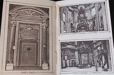 Páginas interiores del libro de oraciones de Leone Zamuner.